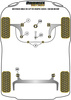 Tuleja stabilizatora przód 24mm Powerflex Black Series Skoda Octavia & Octavia Mk3 5E (2013-2019)\Octavia 5E up to 150PS Rear Beam PFF85-803-24BLK