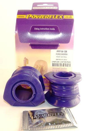 Front Anti Roll Bar Mounting Bush 26mm Powerflex Polyurethane Bush Ford Sierra Models Sierra XR4i (1983-1985), XR4x4 (1985-1992) PFF19-126H Diagram number: 3