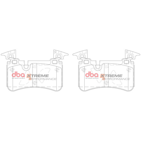 Klocki hamulcowe tylne DBA Brake Pads Xtreme Performance Hawk HB846x.534 - DB15037XP MERCEDES-BENZ C-Class W204 C63 AMG Coupe C204 Estate S204 CLS C219 CLS63 E-Class T211 E63 W211 SL-Class R230 SL55 SL600 SL63 SL65