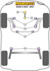 Tuleja mocowania tylnej belki Powerflex Road Series Mazda Mazda 2 (2003 - 2007) PFR19-1105