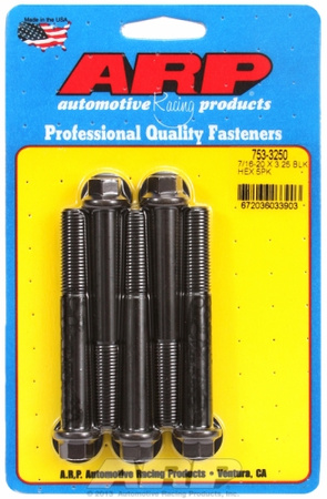 Śruby ARP "7/16""-20 x 3.250 hex black oxide bolts" (5pcs)