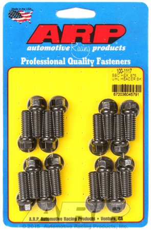 Galvutės varžtų rinkiniai ARP 100-1117 ARP BB Chevy hex .875 UHL header bolt kit Chevrolet Big Block