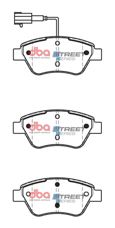 Brake Pads Street Series Ceramic front - DB2258SS ALFA ROMEO Mi.To CITROEN Nemo Multispace FIAT 500 Bravo Doblo Fiorino Combi Grande Punto Van Idea Linea Panda Qubo Stilo LANCIA Musa PEUGEOT Bipper Tepee