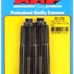 Śruby ARP "5/16""-18 X 2.750 hex black oxide bolts" (5pcs)