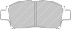 Ferodo Racing DS2500 priekinės stabdžių kaladėlės FCP1368H TOYOTA Vios Yaris