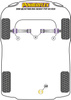 Wewnętrzna tuleja przedniego wahacza poprzecznego Powerflex Road Series Audi 100 / 200 (1976 - 1991) & 200 Quattro inc Avant Typ 44 (C3) (11/84-11/90) PFF3-402