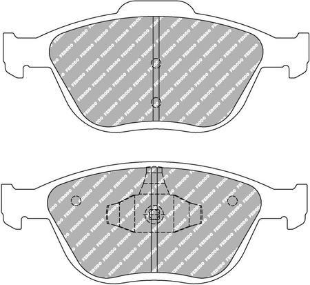 Ferodo Racing DS2500 priekinės stabdžių kaladėlės FCP1568H FORD Fiesta 5 FOCUS Estate DNW I DAW DBW MERCEDES R230 