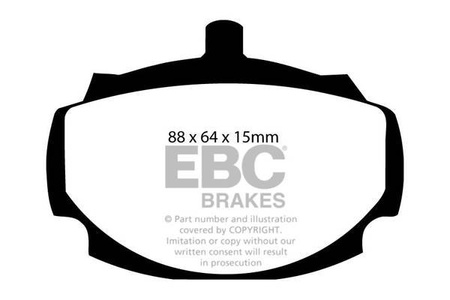 DP4107R - Zestaw klocków hamulcowych seria YELLOWSTUFF EBC Brakes