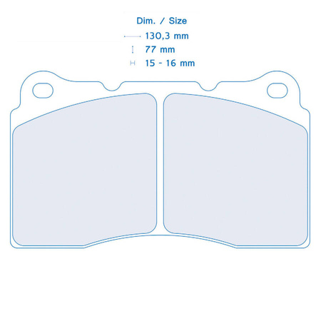 Carbone Lorraine RC6E brake pads - Renault Megane (3) RS X95 (09-)