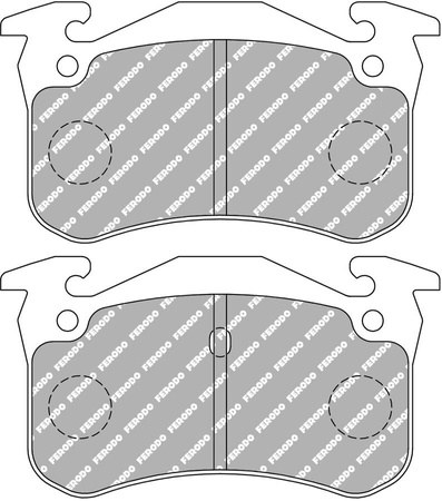 Ferodo Racing DS2500 galinės stabdžių kaladėlės FCP558H CITROEN Saxo Xsara ZX ZX N2 PEUGEOT 106 205 206 306 306 7B N3 N5 307 309 RENAULT 11 19 5 Super 9 Clio Clio II Megane SUPER B/C40 