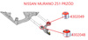 Front wishbone bush (front) - MPBS: 4302048 Nissan Murano (Z51), Teana II (J32),