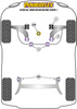 Front Lower Engine Mount Hybrid Bush (Large) - Fast Road/Track Powerflex Polyurethane Bush Road Series Seat Leon Models Leon Mk4 KL Incl. Cupra (2020 on) Leon KL Rear Beam PFF85-831P