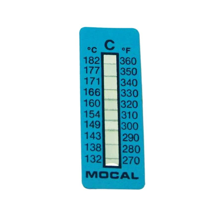 Mocal temperature measuring strips