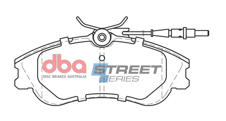 Brake Pads Street Series Ceramic front - DB2015SS CITROEN Berlingo Multispace Xsara Estate PEUGEOT 306 Partner Combi