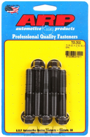 ARP "7/16""-20 x 2.500 hex black oxide bolts" (5pcs)