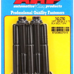 ARP "3/8""-24 x 2.750 12pt black oxide bolts" (5pcs)