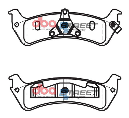 DBA Brake Pads Utcai sorozat hátsó fékbetétek Félig-fémes - DB7545ASS