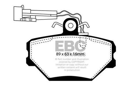 DP1052/2 - Ein Satz Bremsbeläge serie ULTIMAX2 EBC Brakes