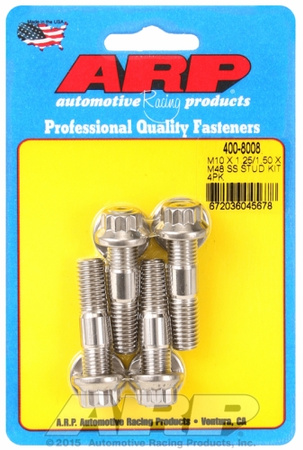 ARP M10 X 1.25/1.50 X 48mm broached stud kit 4pcs