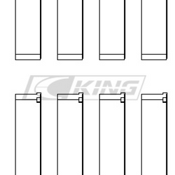 King Conrod Bearing Shell SUBARU FA20, TOYOTA 4U-GSE - CR4616XPGC STDX