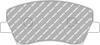 Ferodo Racing DS1.11 Vorderradbremsbelag FRP3158W RENAULT Clio V