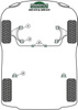 Rear Bump Stop Powerflex Polyurethane Bush Heritage Collection Peugeot 205 GTi  (1985-1998) BS007H