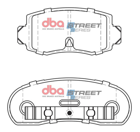 Klocki hamulcowe tylne DBA Brake Pads Street Series Ceramic - DB1078SS