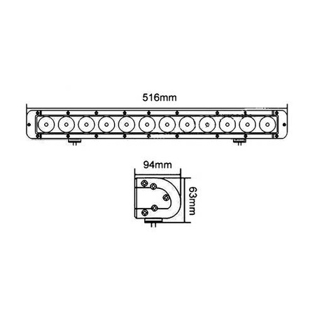 Lampa dalekosiężna LED IRP 120W 