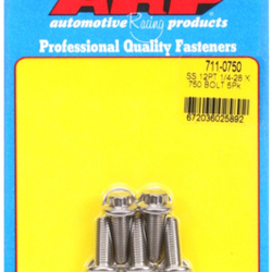 ARP "1/4""-28 x .750 12pt SS bolts" (5pcs)