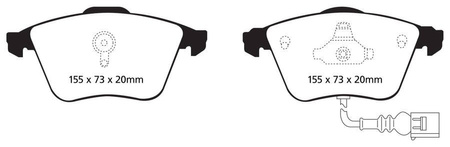 DP31946C - Zestaw klocków hamulcowych seria REDSTUFF EBC Brakes