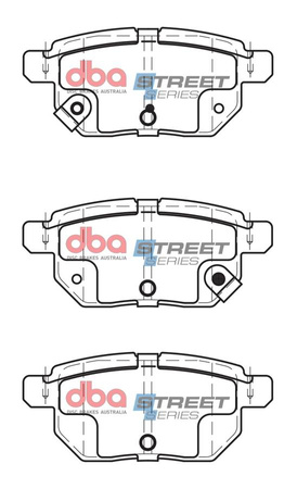 Klocki hamulcowe tylne DBA Brake Pads Street Series Ceramic - DB1786SS ASTON MARTIN Cygnet LEXUS CT200h SUBARU Trezia SUZUKI Baleno TOYOTA Auris NDE150 NRE150 ZRE151 ZRE152 ZRE154 ZWE150 ZZE150 Corolla Prius Plug-in ZVW35 ZVW30 ZVW50 Urban Cruiser Verso