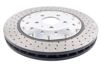 Tarcza hamulcowa uniwersalna DBA 5000 series - Cross Drilled/Dimpled - DBA52833SLVXD