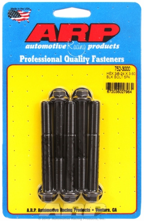 ARP "3/8""-24 x 3.000 hex black oxide bolts" (5pcs)