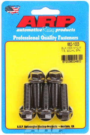 Śruby ARP M10 x 1.50 x 30 hex black oxide bolts (5pcs)