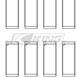 King jungiklio guolio apvalkalas HONDA B18C1, B18C5, 16V - CR4287XP