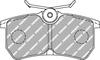 Ferodo Racing DS2500 brake pad rear FCP1319H FORD Fiesta 5 6 FOCUS I DBW 