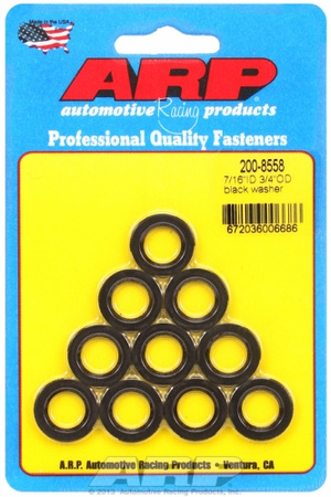 Śruby ARP "7/16"ID 3/4"OD .120"TH black washers" (10pcs)