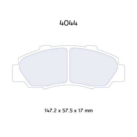 Carbone Lorraine RC5 brake pads - Honda Civic 1,6 16V EK9 (97-01)