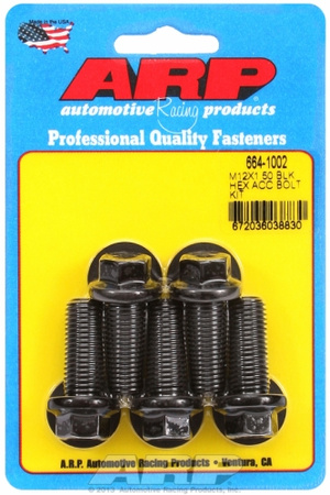 ARP Bolt Kit M12 x 1.50 x 30 Black Oxide Hex