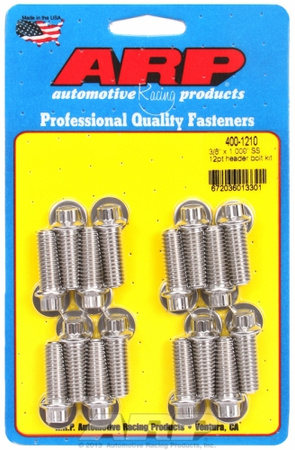 ARP "3/8"" x 1.000 SS 12pt header bolt kit"