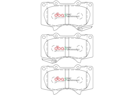Klocki hamulcowe przednie DBA Brake Pads Street Performance - DB2380SP TOYOTA Fortuner AN150