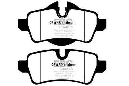 DP1931 - Ein Satz Bremsbeläge serie ULTIMAX2 EBC Brakes