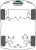 Front Lower Arm Outer Bush  Powerflex Polyurethane Bush Heritage Collection BMW E9 2.5CS - 3.0CSL (1968-1975) PFF5-2002H