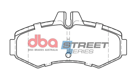 Bremsbeläge vorne DBA Brake Pads Street Series Semi-metallic - DB1986SS MERCEDES-BENZ V-Class V200 V220 TD V230 V280 Vito