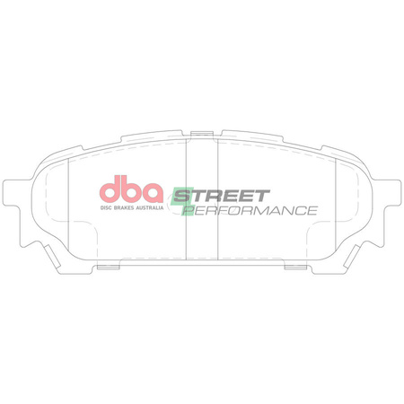 Bremsbeläge hinten DBA Brake Pads Street Performance Hawk HB452x.545 - DB1672SP SUBARU Forester SG5 Impreza Sport
