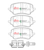 Klocki hamulcowe przednie DBA Brake Pads Street Performance - DB15097SP