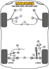 Rear Toe Link Arm Bush Powerflex Polyurethane Bush Road Series Rover 200 (1989 - 1998), 400 (1990 - 1998) PFR25-114