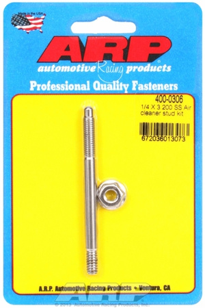 ARP "1/4"" x 3.200 SS air cleaner stud kit"