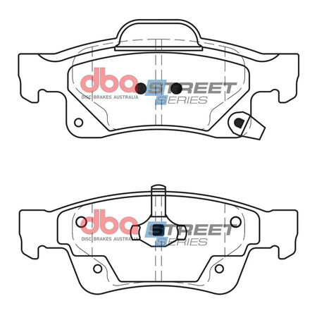 Klocki hamulcowe tylne DBA Brake Pads Street Series Ceramic - DB2217SS DODGE USA Durango JEEP Grand Cherokee