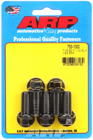 Śruby ARP "7/16""-20 x 1.000 hex black oxide bolts" (5pcs)